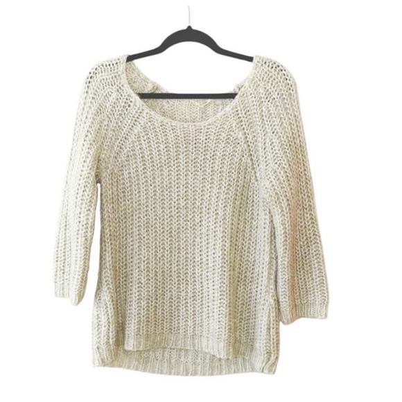 Anthropologie Knitted & Knotted Sequin Chunky Sweater Size Medium▪ - Picture 7 of 12